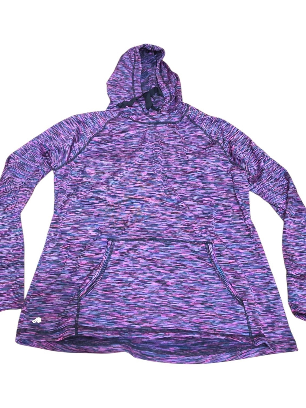 90 Degree by Reflex Purple Space Dye Workout Hoodie